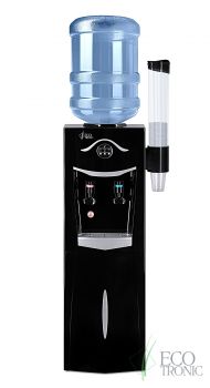 Кулер Ecotronic K21-LCE black-silver ― ООО "Экосистемс" питьевое оборудование Ecotronic: кулеры, пурифайеры, тиабары, фильтры