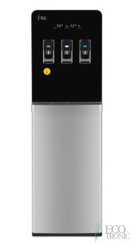 Кулер Ecotronic K44-LXEM black-silver ― ООО "Экосистемс" питьевое оборудование Ecotronic: кулеры, пурифайеры, тиабары, фильтры