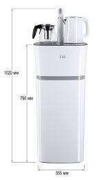 Кулер с чайным столиком Тиабар Ecotronic TB11-LE white