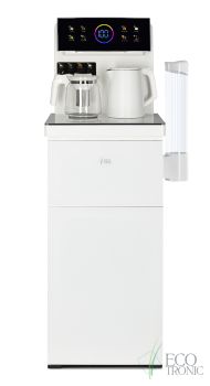 Кулер с чайным столиком Тиабар Ecotronic TB25-LNR white ― ООО "Экосистемс" питьевое оборудование Ecotronic: кулеры, пурифайеры, тиабары, фильтры