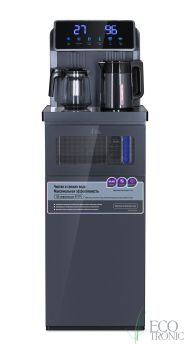Кулер с чайным столиком Тиабар Ecotronic TB33-LNR UV dark grey ― ООО "Экосистемс" питьевое оборудование Ecotronic: кулеры, пурифайеры, тиабары, фильтры