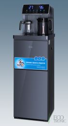 Кулер с чайным столиком тиабар Ecotronic TB35-LFR dark grey с холодильником