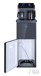 Кулер с чайным столиком тиабар Ecotronic TB35-LFR dark grey с холодильником