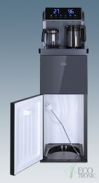 Кулер с чайным столиком тиабар Ecotronic TB35-LFR dark grey с холодильником