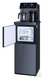 Кулер с чайным столиком тиабар Ecotronic TB35-LFR dark grey с холодильником