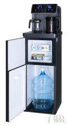 Кулер с чайным столиком тиабар Ecotronic TB35-LFR dark grey с холодильником