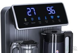 Кулер с чайным столиком тиабар Ecotronic TB35-LFR dark grey с холодильником