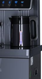 Кулер с чайным столиком тиабар Ecotronic TB35-LFR dark grey с холодильником