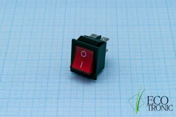 Выключатель красный ― ООО "Экосистемс" питьевое оборудование Ecotronic: кулеры, пурифайеры, тиабары, фильтры